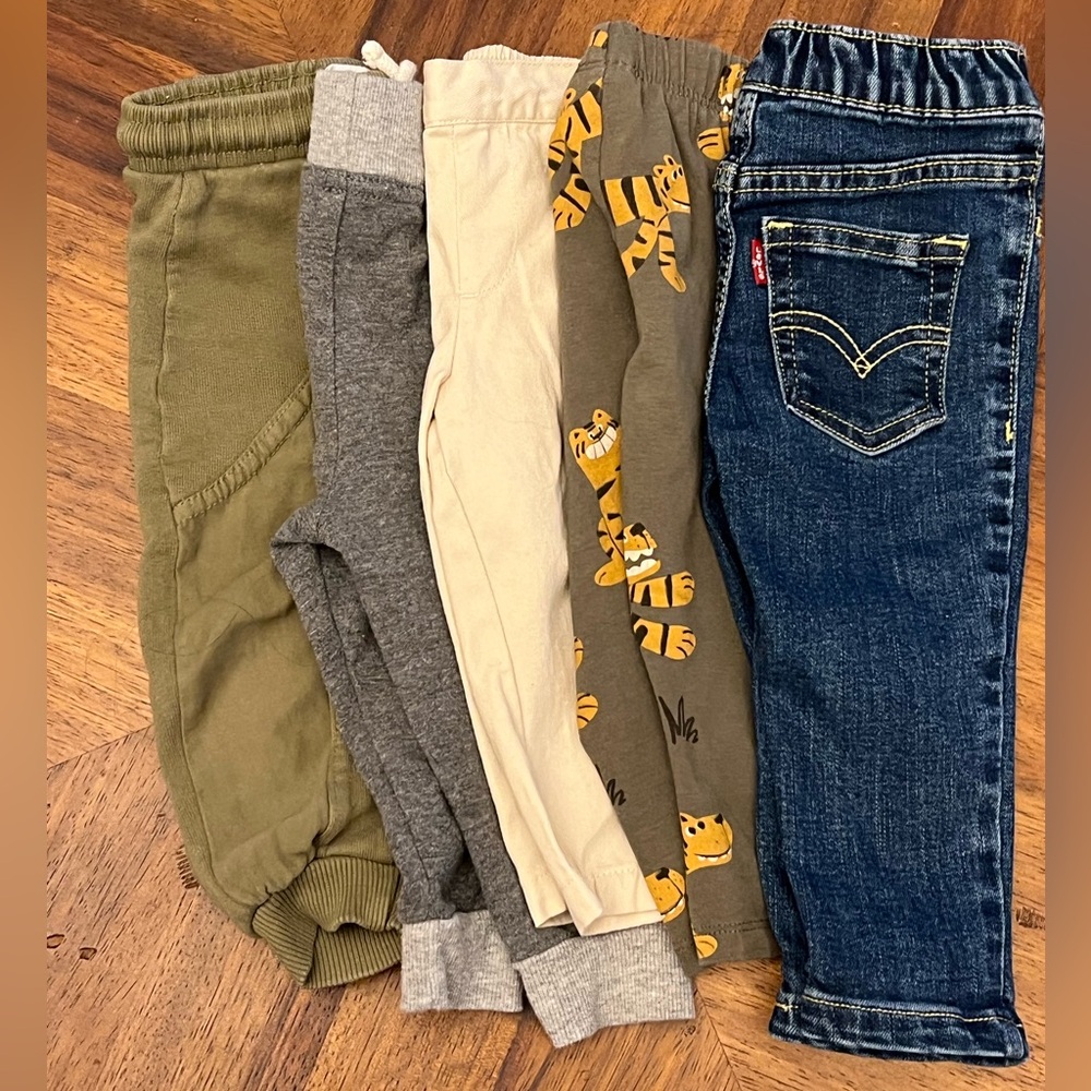 Zara Kids Sweatpants & Jogger , Levi Jeans, khaki dress pants toddler bundle
